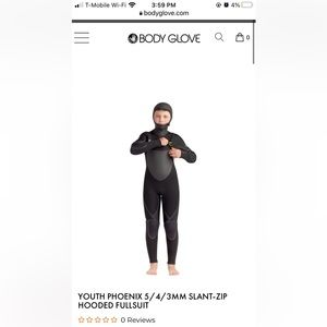 Junior wetsuit - 5/4 Hooded Full